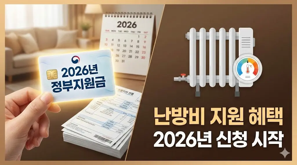 2026년 정부지원금 난방비 혜택 총정리