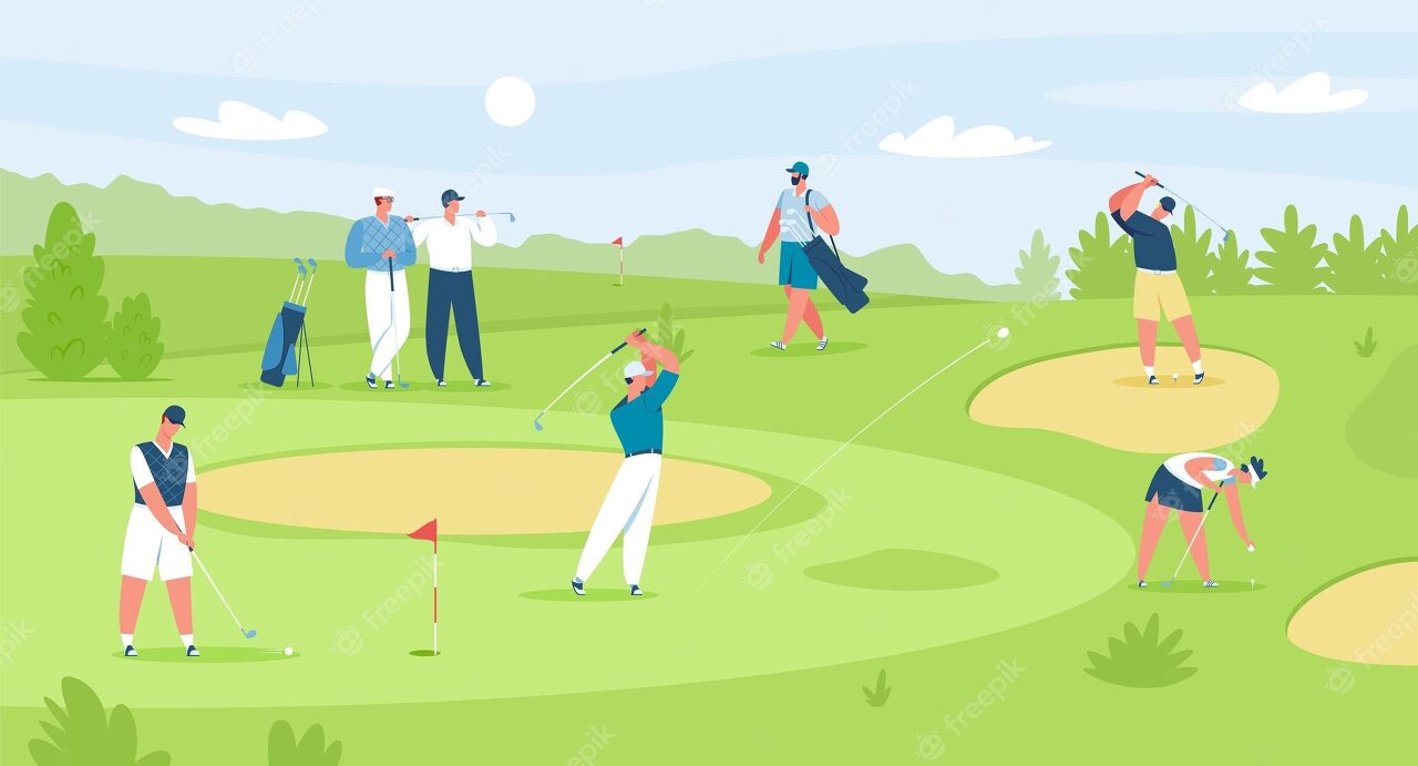 골프장 일러스트