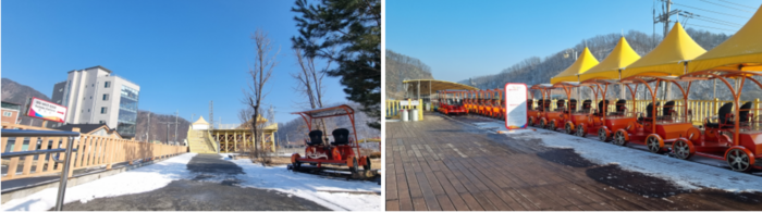 아침고요수목원 오색별빛정원전 가평 레일바이크 특징