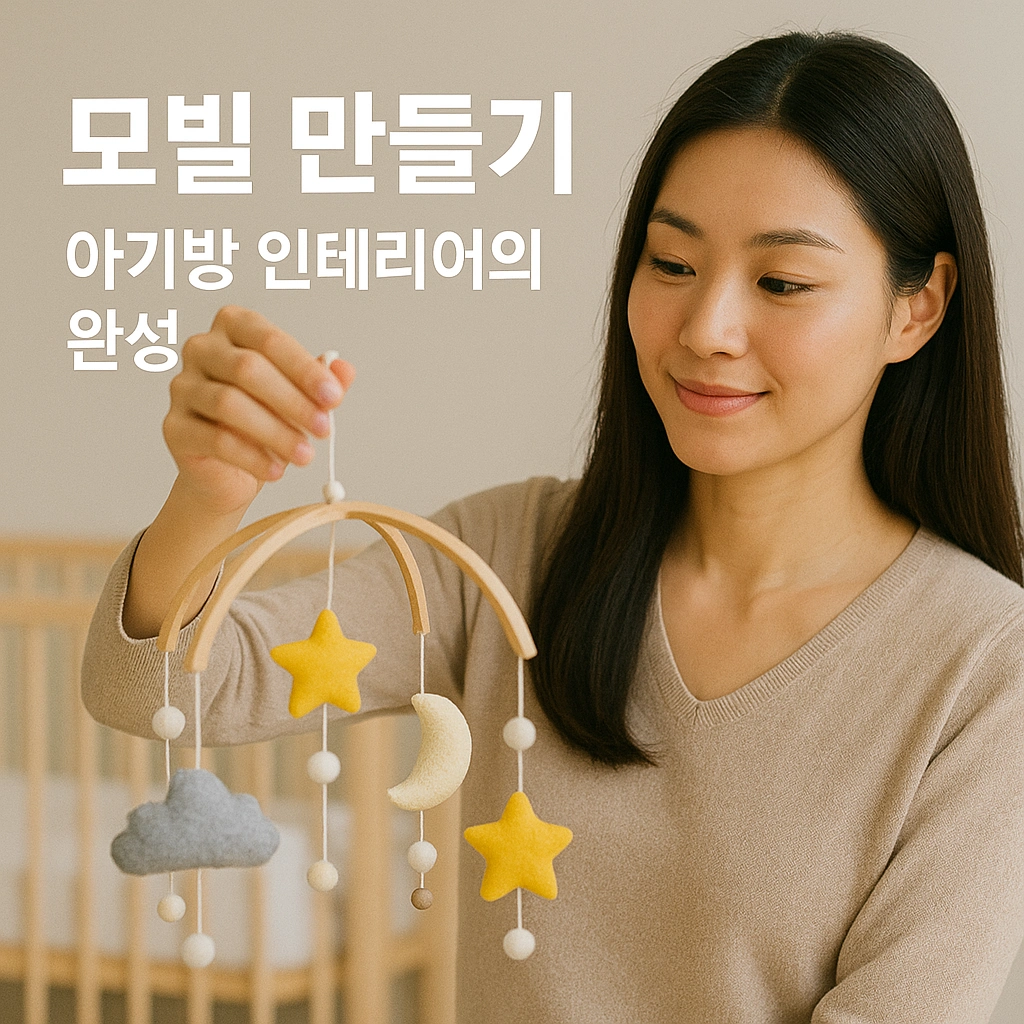 모빌 만들기- 아기방 인테리어의 완성