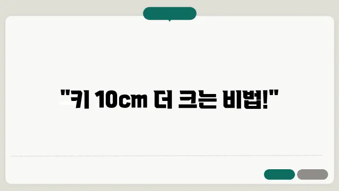 키크는 방법 알아보기