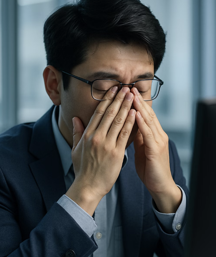 침침한 눈, 스마트폰 세상 속 쉼터