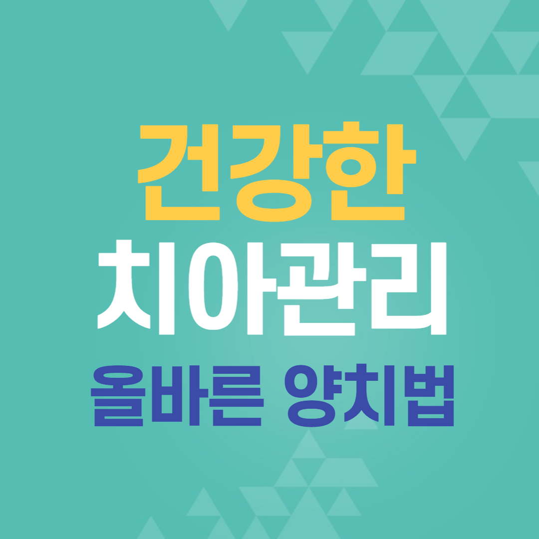 건강한 치아 관리 올바른 양치질 스케일링 치아 건강에 도움이 되는 식품 3가지