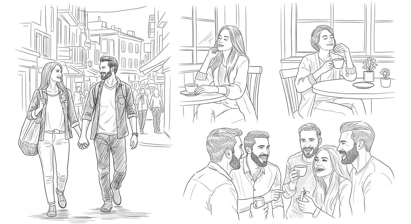 자연스러운 포즈