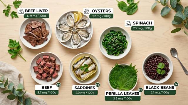 철분 많은 음식 종류 7가지 정리