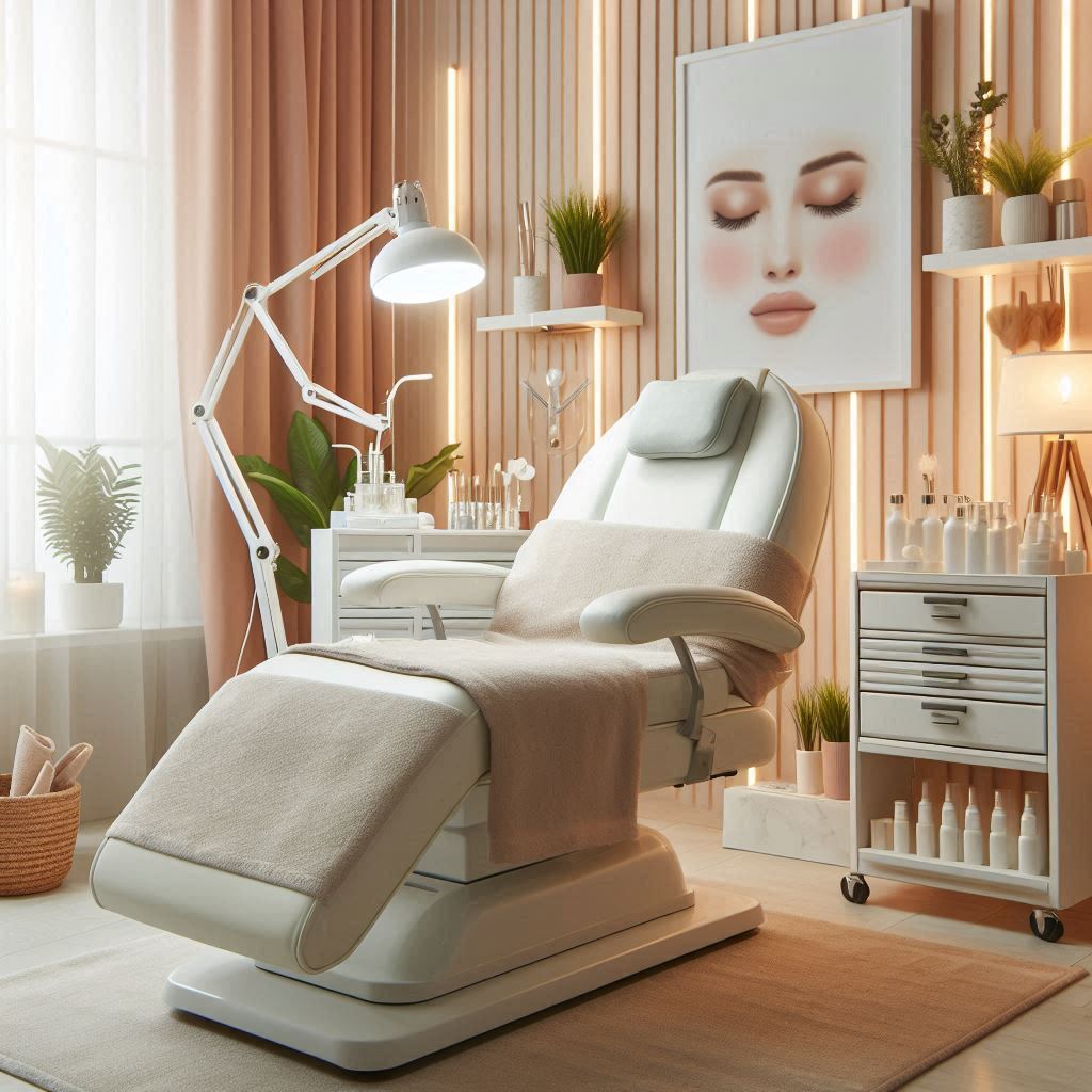 피부,체형관리 샵 배경