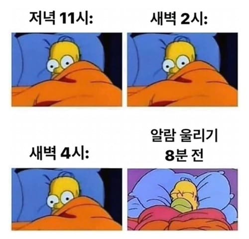 심슨 불면증 짤