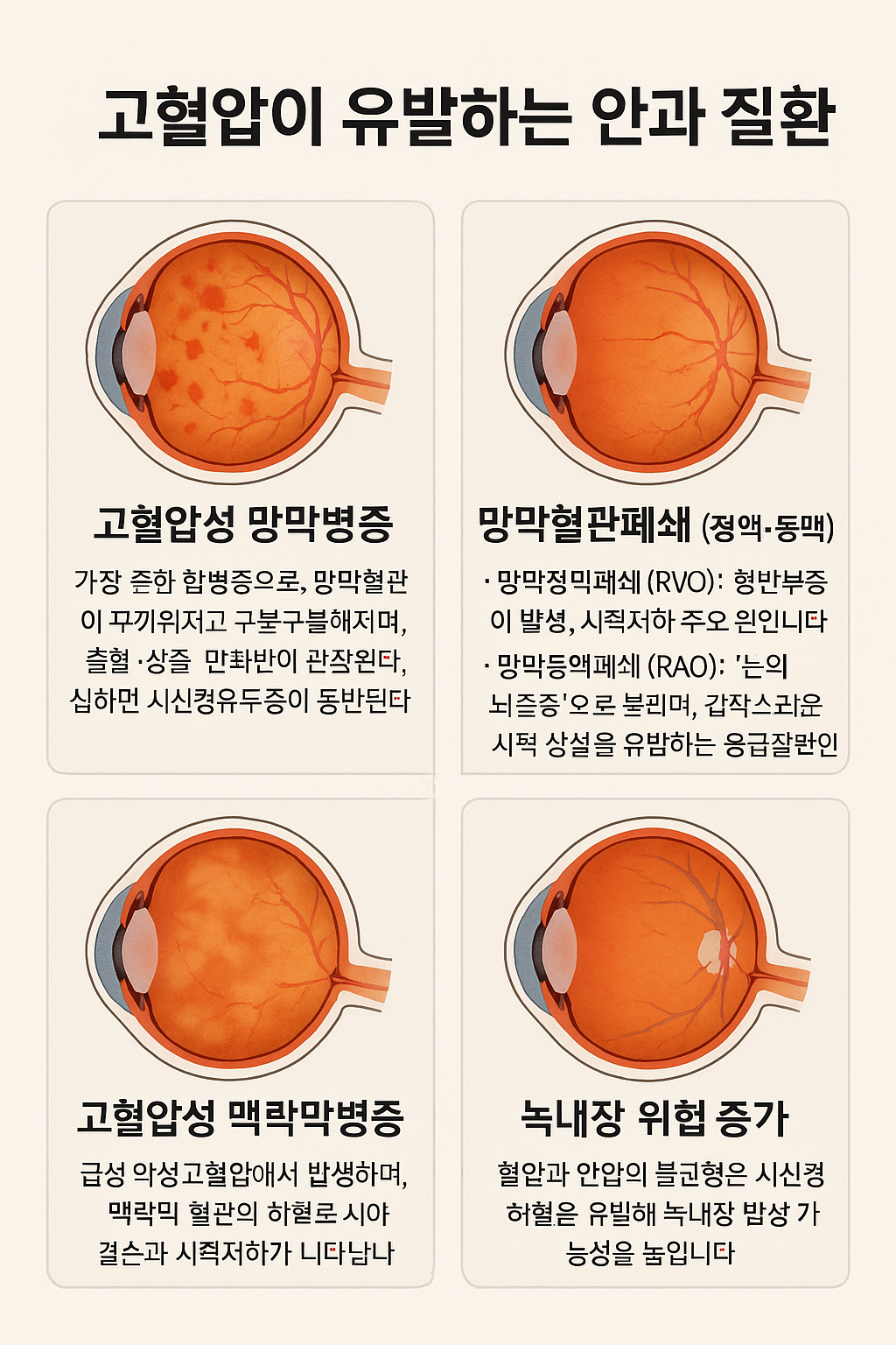 고혈압이 유발하는 안과질환