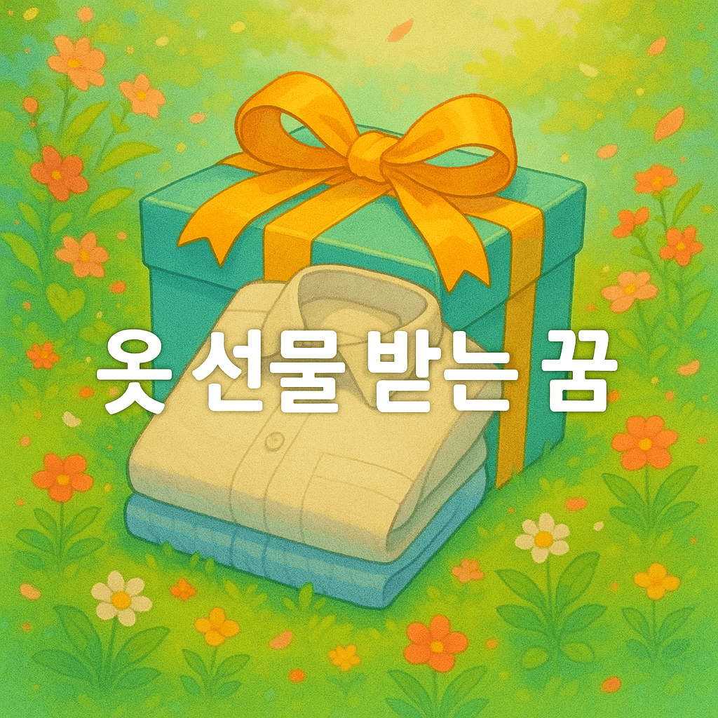 옷 선물 받는 꿈 해몽
