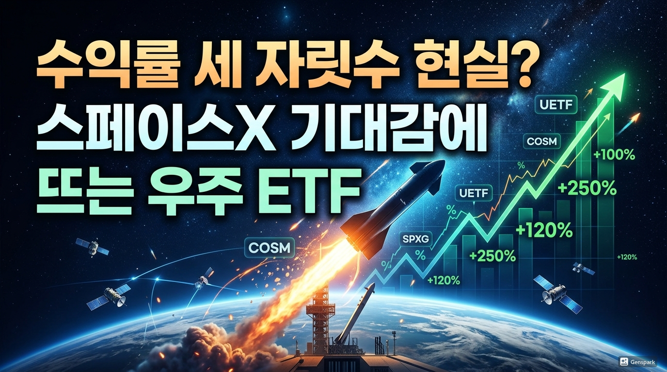 수익률 세 자릿수 현실? 스페이스X 기대감에 뜨는 우주 ETF 완전 정리