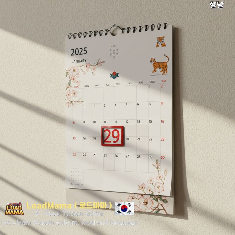 2025년 달력, 한국 명절, 설날