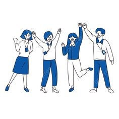 친한-친구들과-한반되어-즐거워하는-학생들