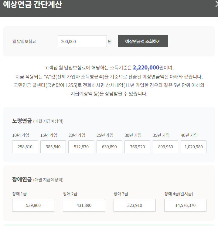 국민연금 수령액