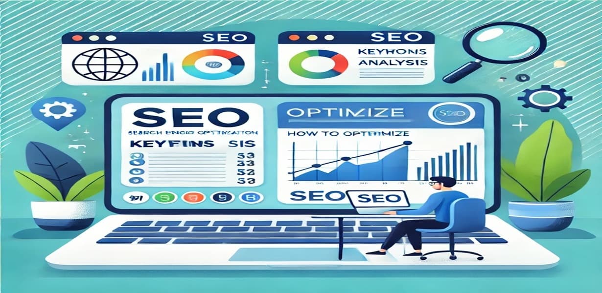 블로그 SEO 최적화를 위해 키워드 분석과 콘텐츠 구조를 설계하는 장면