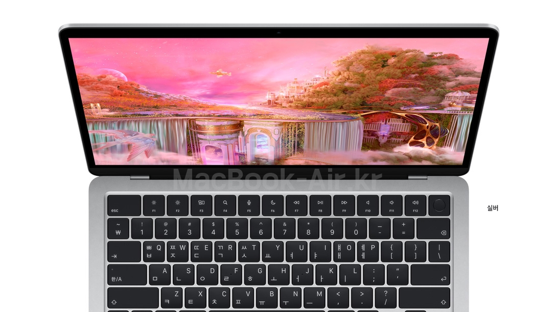 M2 맥북에어 실버 색상