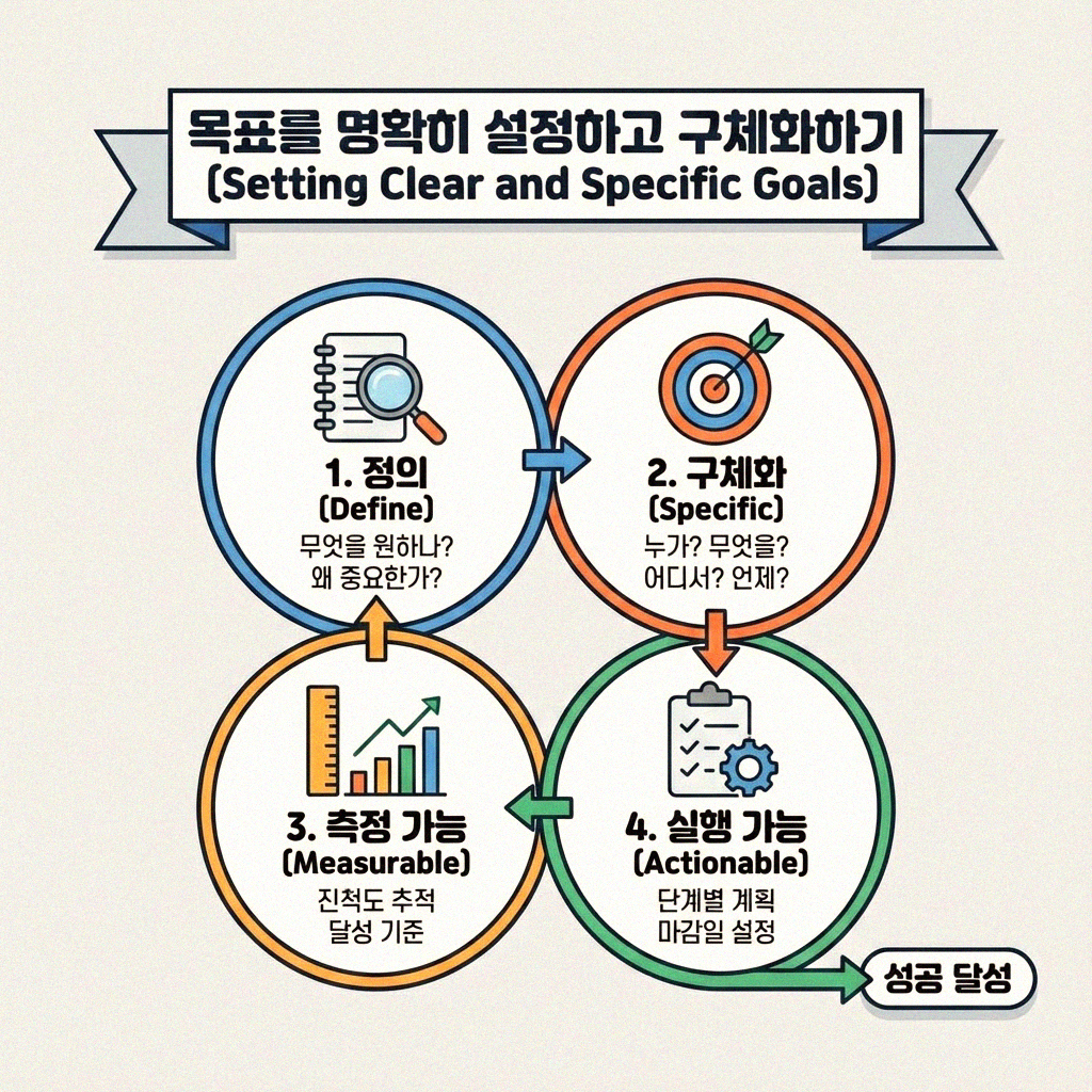 원하는 목표를 이루는 구체적인 실천 순서