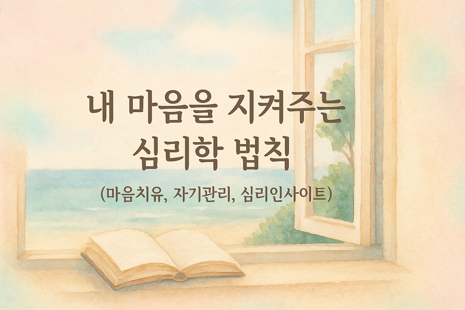 마음 치유의 바다 풍경