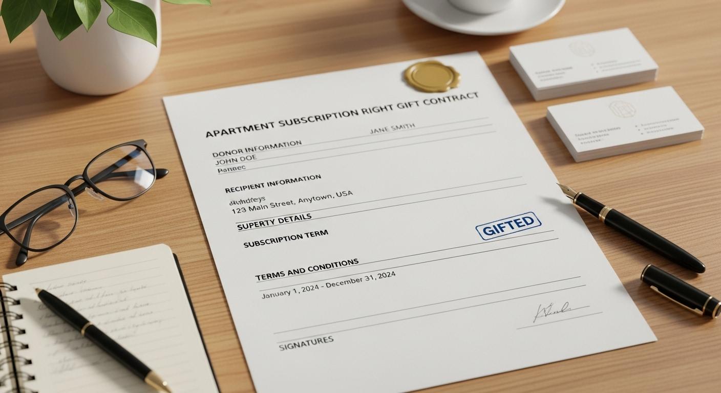 아파트 분양권 증여계약서 서식