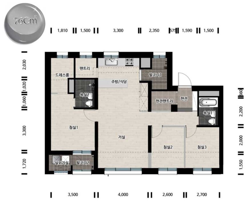 한강 수자인 오브센트 76C