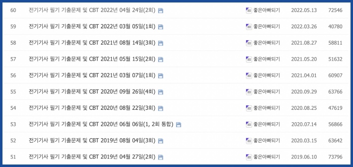 전기기사 기출문제