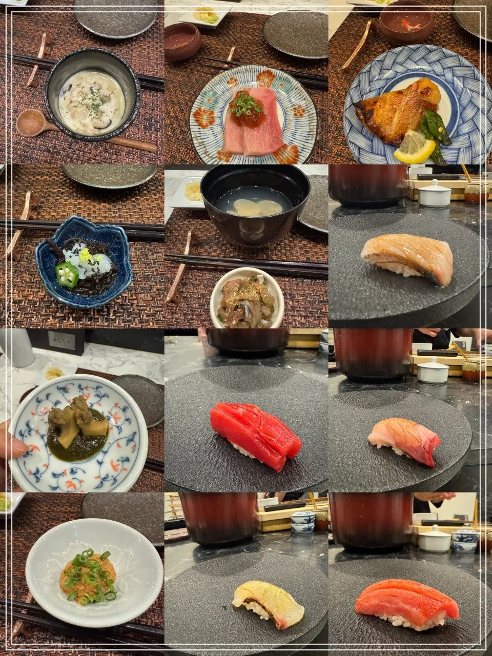 12가지 오마카세 요리모음