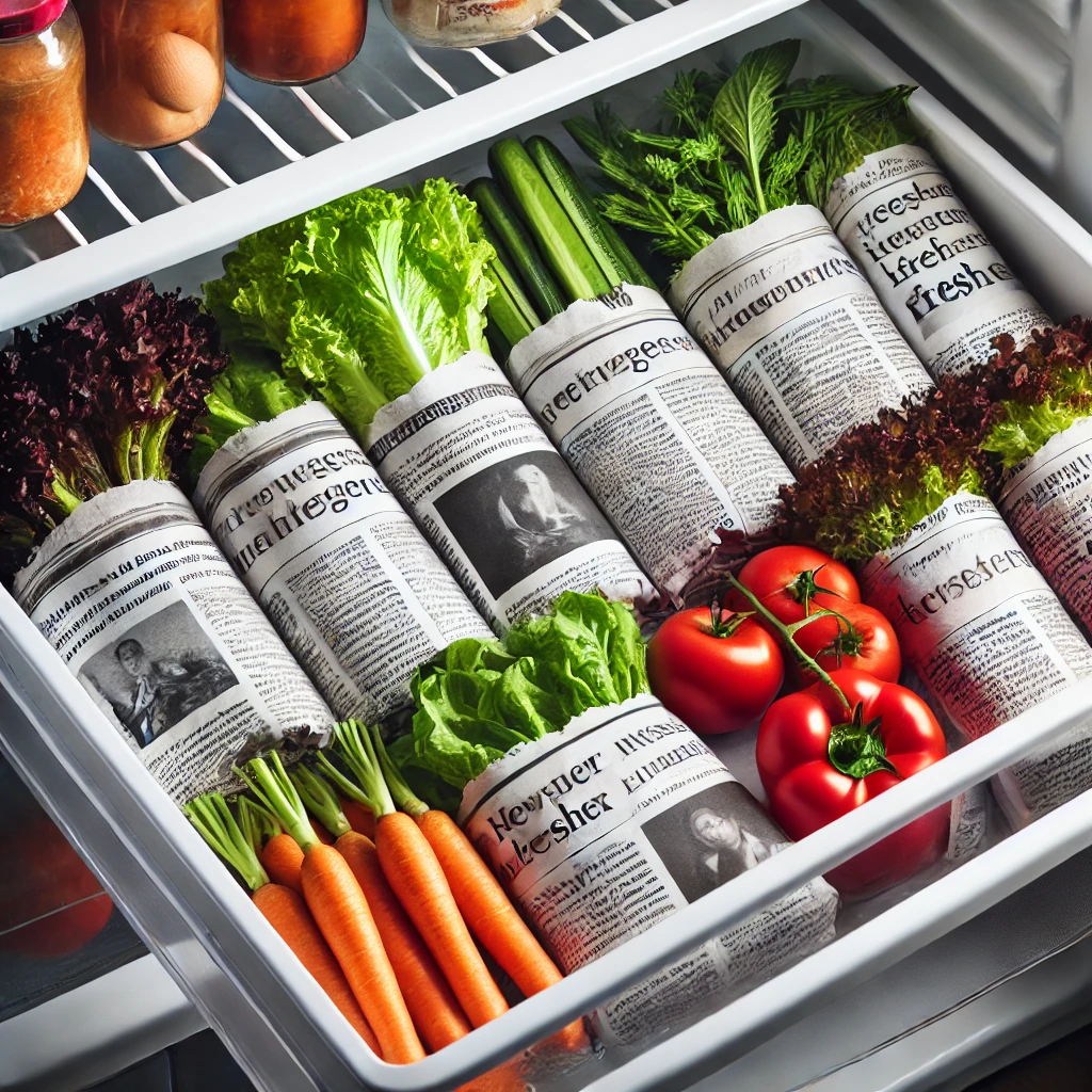 신문지를 이용한 신선도 유지