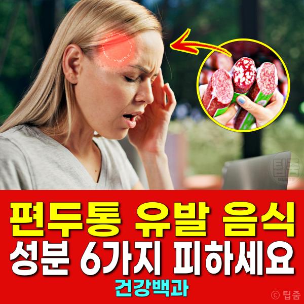 편두통 음식 유발 식품성분