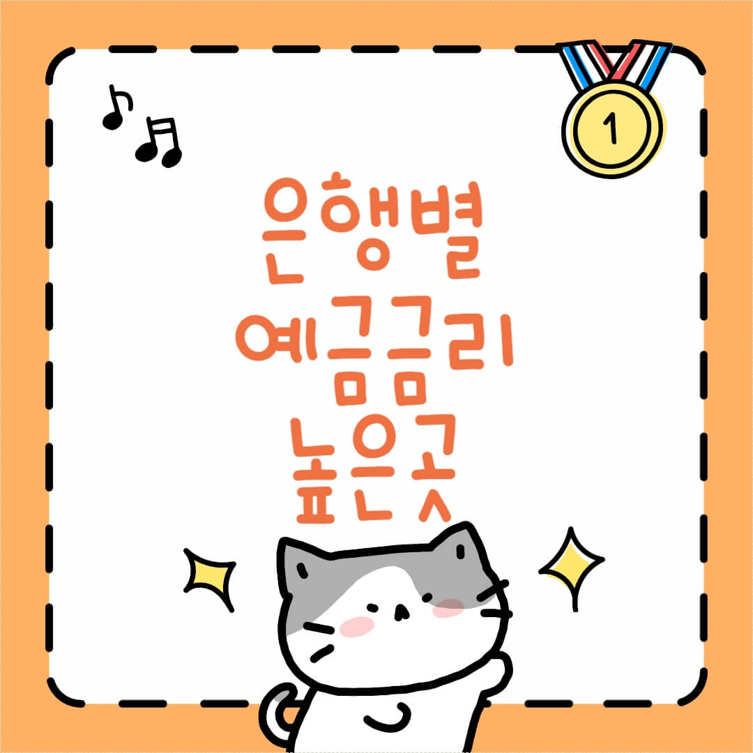 은행별 예금금리 비교