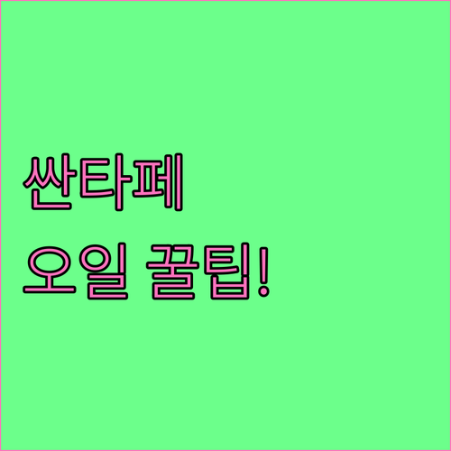 내 차 싼타페에 맞는 엔진오일 고르는..