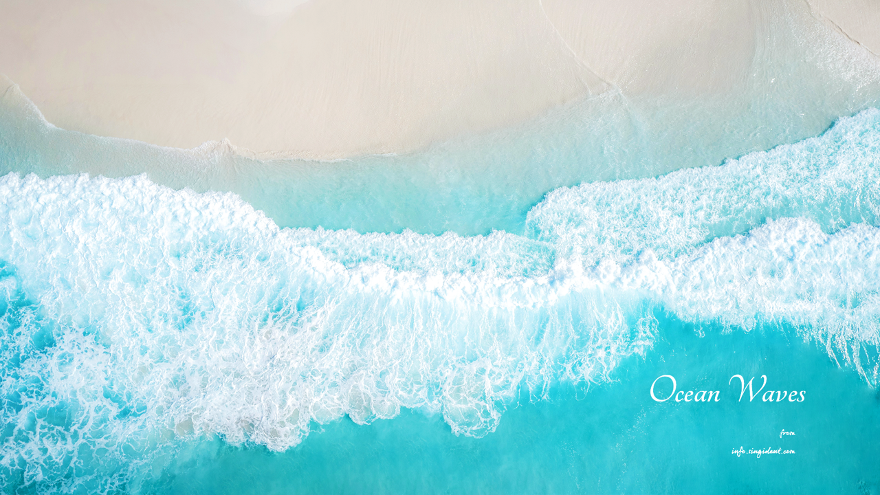 02 해변에 밀려드는 파도 C - Ocean Waves 파도배경화면
