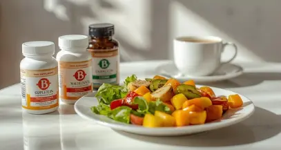 종합-비타민과-건강한-식사