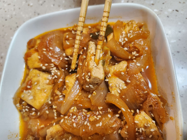 간단두부조림