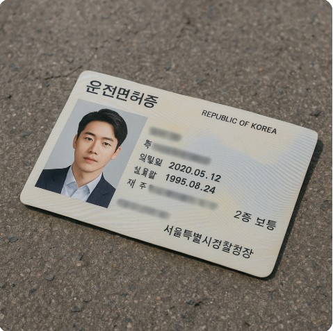 운전면허증 사진