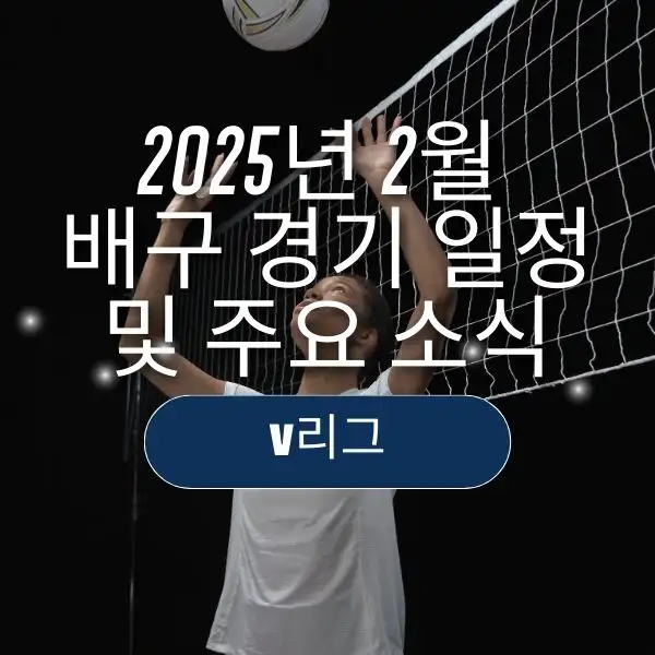 2025년 2월 배구 경기 일정