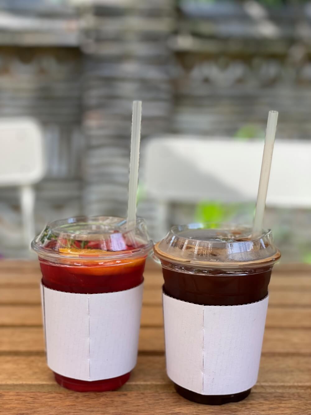 카페-몽주이에-주문한-음료들