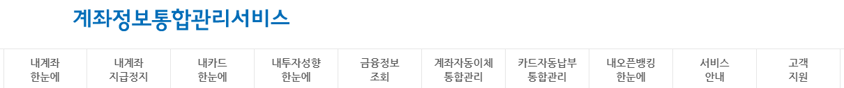 어카운트 인포 홈페이지