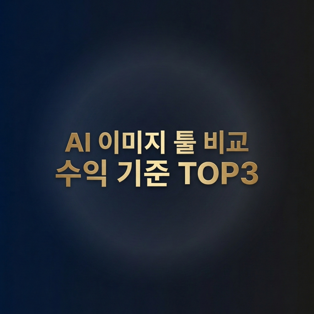 AI 이미지 툴 비교 수익 기준 TOP3 썸네일