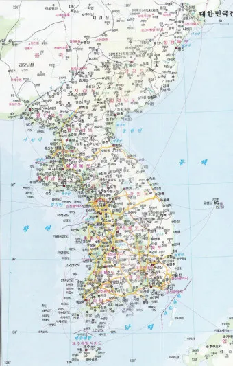 우리나라지도 크게보기 한국지도 이미지 대한민국지도_11