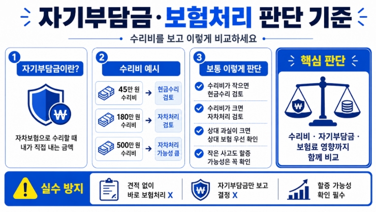 자동차보험 자차수리 방법 총정리