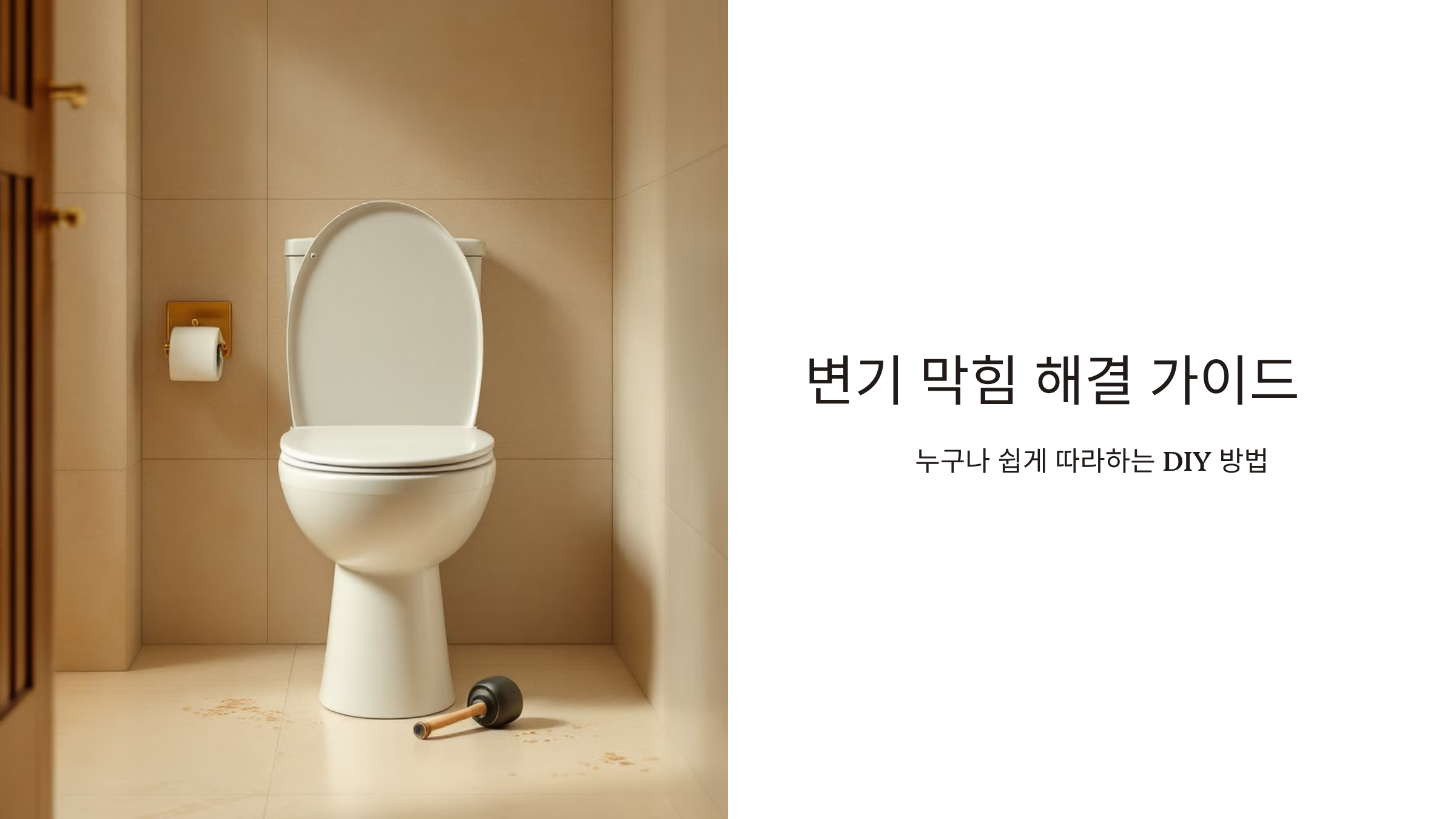 변기 막힘 즉시 해결하는 검증된 방법