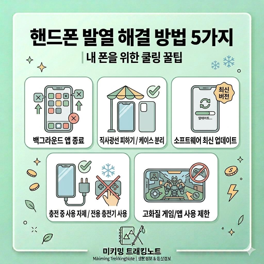 핸드폰 발열 해결 방법 5가지 (스마트폰 뜨거울 때 대처법)