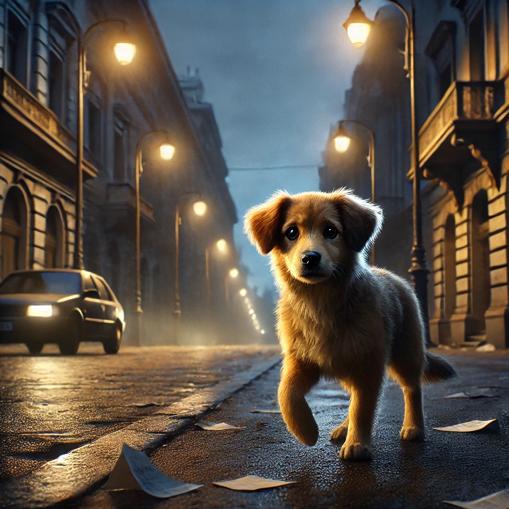 집 나간 강아지 사진