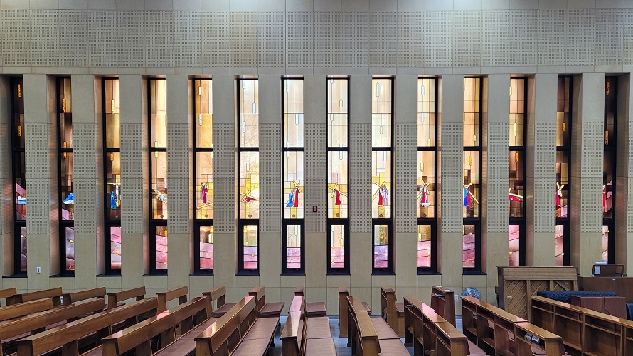 군산 축동성당 십자가의 길 스테인드글라스