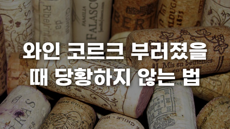 와인 코르크 부러졌을 때 당황하지 않는 법 사진 1
