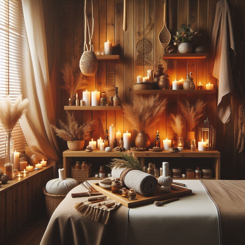 피부,체형관리 샵 배경