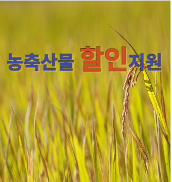 농축산물 할인지원
