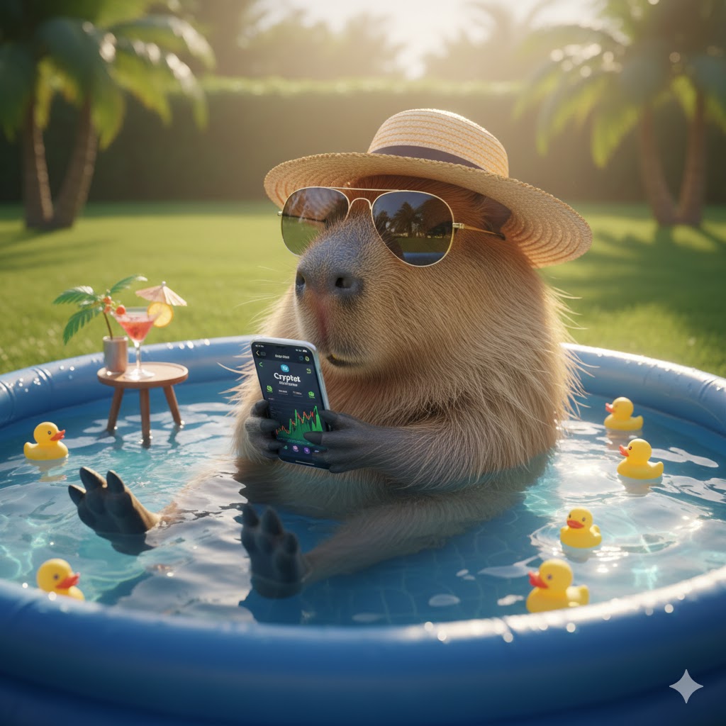 While others are screaming into bananas, I&rsquo;m sipping juice in my private pool. This is the result of smart asset management. My wealth is working for me now!"
他の奴らがバナナに向かって叫んでいる間、俺はプライベートプールでジュースを飲んでいるぞ。これが賢い資産管理の結果だ。