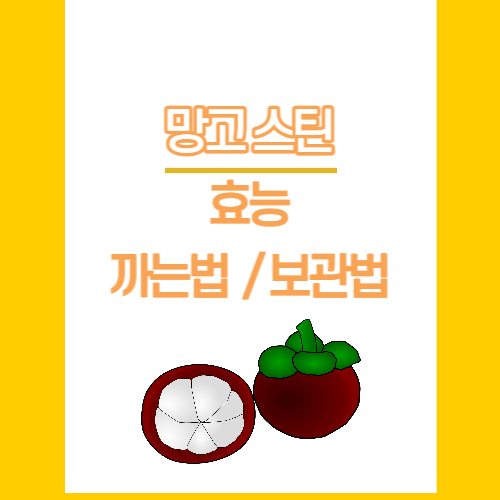 망고스틴효능까는법보관법