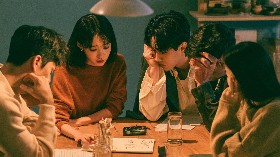 탈퇴 회원과 회비 환불을 논의하는 모습
