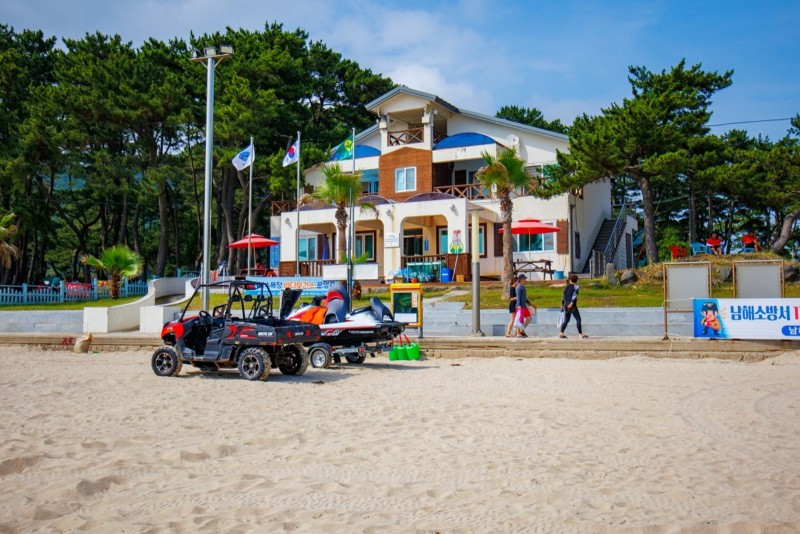 송정솔바람야영장 남해군 송정솔바람해변